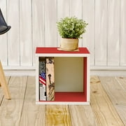 Eco Stackable Storage Cube and Cubby Organizer, Red