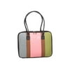 Mango Tango Canvas Stripe Laptop Bag - Notebook carrying case - 18" - pink