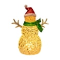 thumbnail image 1 of Decoración navideña de muñeco de nieve Strade Fareast Limited iluminada Bufanda verde, 1 of 8