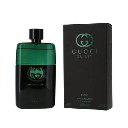 Gucci Guilty Black Pour Homme Eau De Toilette, Cologne for Men, 3.0 Oz