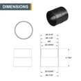 thumbnail image 5 of POWERTEC 4" x 10' Dust Collection Hose with 2PCS Key Hose Clamps and Dust Port Adapter for Table Saw, Band Saw, Planer, Jointer, Woodworking and Wood Shop Dust Collection System  (70415), 5 of 8