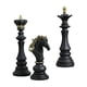 thumbnail image 1 of 3 piezas de ajedrez de resina, estatuas, adornos de ajedrez, colección, regalo internacional Negro, 1 of 9