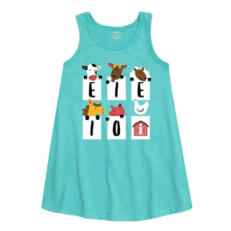 

International Harvester - E-I-E-I-O Barnyard Animals - Toddler Girls A-line Dress
