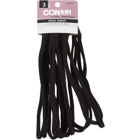 Styling Essentials: Black W/Multiple Strings Head Wraps, 1 ct