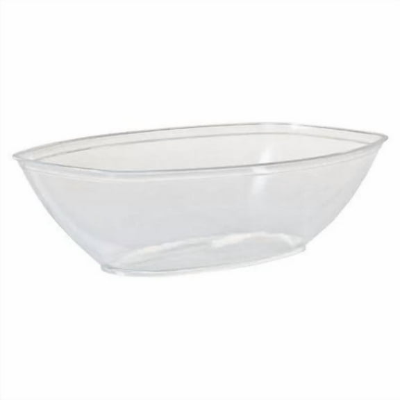 EcoQuality Clear Luau Bowl - Disposable Plastic Soup Bowls, Heavy Duty Plastic Salad Bowls, Dessert Bowl for Baby Showers, Weddings, Birthday Party (3)