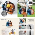 thumbnail image 4 of Jeiento Fire Ice Wolf Backpack and Lunch Box Set for Kids Boys Water Resistant Large Capacity 4Pcs School Bag Set with Pencil Case Bookmarks 17 Inch School Backpack for Elementary, 4 of 7