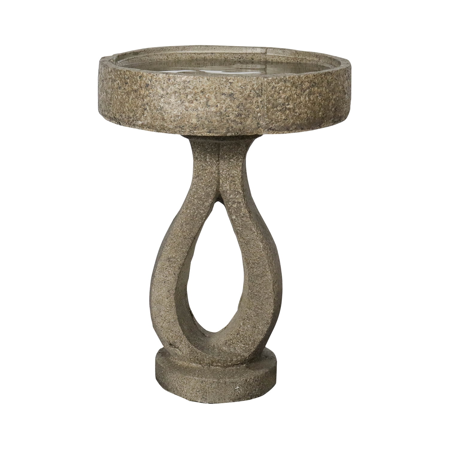 21.8”High Bird Baths for Garden - Concrete Modern Outdoor Standing Birdbath for Garden, Patio, Backyard, Lawn Decor