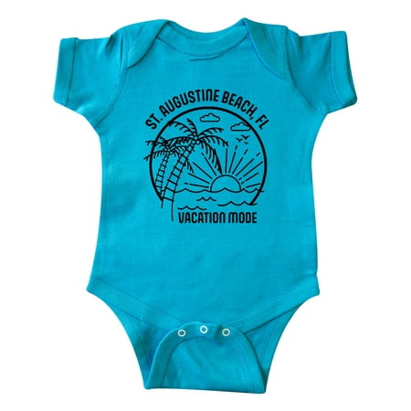 

Inktastic Summer Vacation Mode St. Augustine Beach Florida Gift Baby Boy or Baby Girl Bodysuit