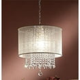 thumbnail image 5 of Primo Gold Finish Ceiling Lamp with Crystal Accents and White Shade, 5 of 6