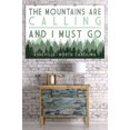 thumbnail image 3 of Asheville, North Carolina, The Mountains Are Calling, Pine Trees (36x54 Giclee Gallery Art Print, Vivid Textured Wall Decor), 3 of 3