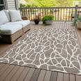 thumbnail image 6 of Addison Rugs Chantille Indoor/Outdoor Transitional Geometric Taupe Washable Rectangle Rug, 2'6" x 3'10", 6 of 6