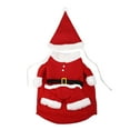 thumbnail image 1 of 1 juego de ropa para perro, abrigo navideño para perro, capa con forma de Papá Noel, disfraz navideño para perro, talla XS, color rojo, 1 of 7