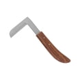 thumbnail image 2 of Cuchillo para pezuñas de acero, herramienta de corte de pezuñas con mango curvado ergonómico en forma de L para ganado y caballos, 2 of 8