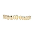 thumbnail image 3 of Dioche Teeth Set,Brass Teeth,Shiny Teeth Hip Hop Prop Teeth Accessory Decoration For Party Gift, 3 of 8