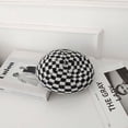 thumbnail image 4 of CoCopeaunt BLACK-AND-WHITE CHECKERBOARD, Sweet, Versatile Knit Painter Cap, Vintage British Fall/winter Snug Beret, 4 of 6