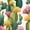 Color 4, variant on Western Peel and Stick Wallpaper 17.7in x 9.8ft Cactus Garden Vibrant Pink Yellow Flowers Green Contact Paper Vinyl Waterproof Self Adhesive Wall Paper for Bedroom Shelf Cabinet Renter Friendly