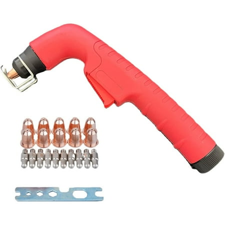 

Leke 22pcs S45 Plasma Torch Head Plasma Cutting with Electrodes PR0110 Tips PD0116-08