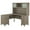 Ash Gray, variant on Scranton & Co Wood Hansen Cherry L Shaped Desk with Hutch 64.48" Unassembled