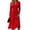 Red, variant on Womens Fall Casual Maxi Dresses Plus Size Flowy Casual V Neck Wrap Dress Maxi Dress for Wedding Guest, Graduation, Party