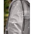 thumbnail image 3 of COOFANDY Men's Rain Jacket with Hood Waterproof Lightweight Active Long Raincoat, 3 of 6