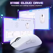 ATTACK SHARK X11SE Wireless Gaming Mouse, PixArt PAW3311 Gaming Sensor, BT/2.4G Wireless/Wired, 65 Hours Battery, Upgrade BK52820 Chip