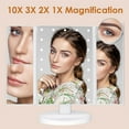 thumbnail image 5 of Tri-Fold Makeup Mirror with Lights, 2X/3X/10X Magnifying Vanity Mirror, Touch Control Dual Powered Cosmetic Mirror, Portable LED Women Gift, 5 of 12