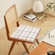 thumbnail image 4 of Cojín de lino, 1 pieza, cojines para silla de comedor, cojín para silla, desmontable y lavable, cojín para silla de casa u oficina, almohadilla de esponja gruesa, diseños de correa antideslizante, alm, 4 of 6