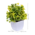 thumbnail image 2 of GOOHOCHY Juego de 6 plantas artificiales en maceta, bonsái, flores falsas en jarrón, decoración de escritorio para mesa, estantería, dormitorio y sala de estar., 2 of 8