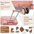 thumbnail image 5 of Joyway 3-Piece Luggage Set 20-Inch Carry-On Suitcase with Spinner Wheels TSA Lock Travel Duffel Bag and Toiletry Bag Hardside Lightweight Luggage Pink, 5 of 9