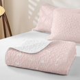 thumbnail image 4 of Manfei Dreamy Stars Twin Quilt Set,Girls Friendly Style Twin Coverlet Set,Blush Pink,Pink Reversible,2 Pieces,1 Bedspread and 1 Pillowcase, 4 of 7