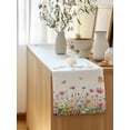 thumbnail image 5 of Table Runner 72 Inches Long for Kitchen Dining, Wild Flowers Dresser Scarf Farmhouse, Dining Table Decorations for Wedding/Parties, Spring Butterfly Watercolor Country Floral 14 x 72 In, 5 of 8