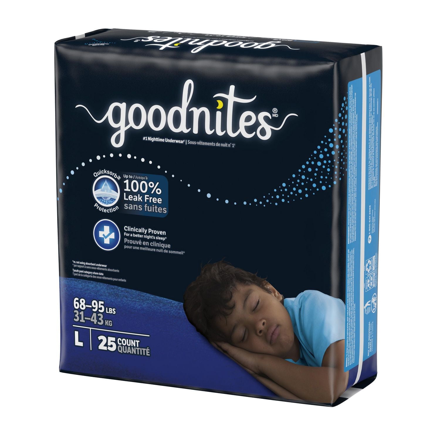 Goodnites Boys' Nighttime Bedwetting Underwear, Economy Plus