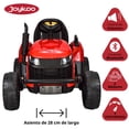 thumbnail image 3 of Tractor Montable Eléctrico JOYKOO Rojo 12v Control Remoto Luz Led, 3 of 8