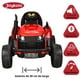 thumbnail image 3 of Tractor Montable Eléctrico JOYKOO Rojo 12v Control Remoto Luz Led, 3 of 8