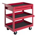 thumbnail image 1 of Tool Cart With 3 Tray 1 Drawer Storage Chest Garage Utility Red, 1 of 6