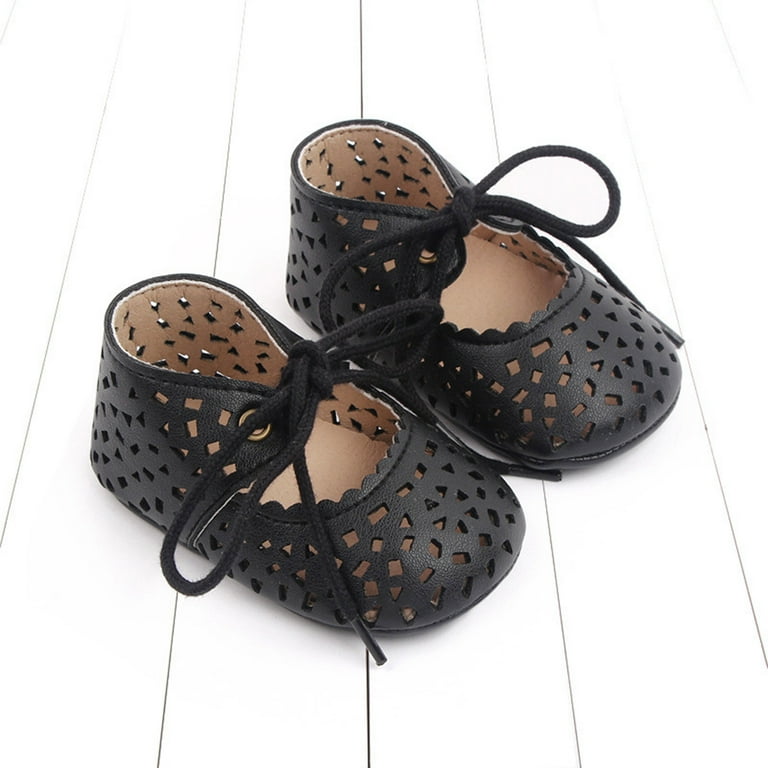 Boys Shoes Size 13 Wide Spring and Summer Children Baby Toddler Shoes for Girls Flat Bottoms Non Slip Light Hollow Breathable Lace up Easy To Wear and