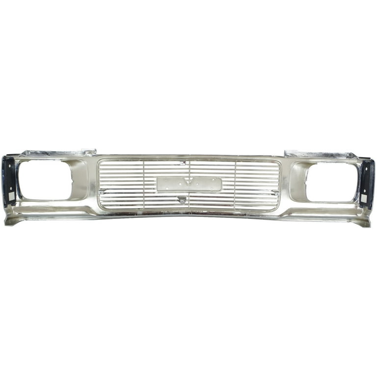 Grille Assembly Compatible with GMC JIMMY 92-94/SONOMA 91-93 ABS Plastic  Chrome Shell/Ptd-Gray Insert