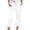 White, variant on Aihuaihua Womens Satin Silky Capri Pants Summer Tapered High Waist Elastic Cropped Trousers Beach Vacation Clothes Red XL
