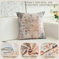 thumbnail image 7 of Boho Throw Pillow Covers 16x16 inch Set of 2,Boho Vintage Carpet Pattern Antique Ethnic Decor Double Sided Pattern Cushion Cover Soft Pillow Case Living Sofa Room Bed Square Pillow Cover, 7 of 7