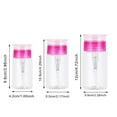 thumbnail image 2 of Push Down Pump Dispenser Empty Push Top Bottles Containers for Nail Polish Makeup Remover Micellar Water Facial Toner(AC), 2 of 4
