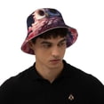 thumbnail image 4 of Fotbe Cute Flower Owl Sombrero Tipo Pescador con Estampado – Sombrero de Sol de Algodón de Moda para Playa, Golf, Pesca, 4 of 6