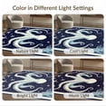 thumbnail image 7 of ODIKA 8'x10' Washable Area Rug Non-Slip Chair-Friendly Mat Navy Octopus Animals Nautical Tentacle Vintage Creature Motif for Dining Room, Large Office, Lounge, 7 of 7