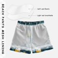 thumbnail image 3 of FORMRS Boys Swim Trunks Quick Dry Mesh Liner Boardshorts Sizes XS-XL, Floral Lemon, 3 of 7