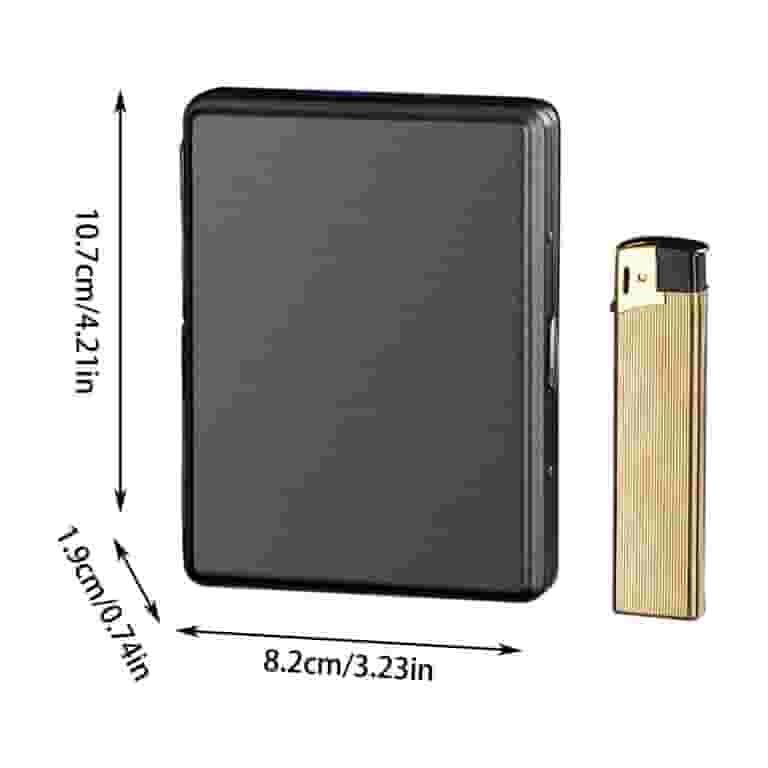 thick cigarettes Some Afri from Germany, they are shorter and thicker than Marlboros : r/Cigarettes and protective design in black or silver for everyday use or travel Slim Cigarette Case with Unbeatable