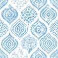 thumbnail image 3 of Blue Pattern Wallpaper Peel-and-Stick - 25"W x 125"H, 3 of 3