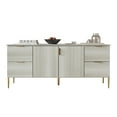 thumbnail image 5 of Castle Place Comtemporary Sideboard Accent Cabinet, Light Grey, 5 of 9