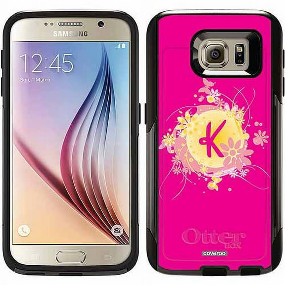 Funky Floral K Design on OtterBox Commuter Series Case for Samsung Galaxy S6