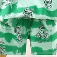thumbnail image 4 of ZHANGDER Toddler Baby Boy Outfit Casual Outfit Short Sleeve T-Shirt Tops + Shorts Set Summer Clothes, Light Green 6-12 Months, 4 of 5