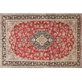 thumbnail image 1 of Ahgly Company Indoor Rectangle Traditional Saffron Red Medallion Area Rugs, 7' x 10', 1 of 6