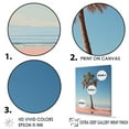 thumbnail image 3 of Designart "Blue And Pink Palm Tree In The Sea Breeze" Coastal Wall Decor, 3 of 7